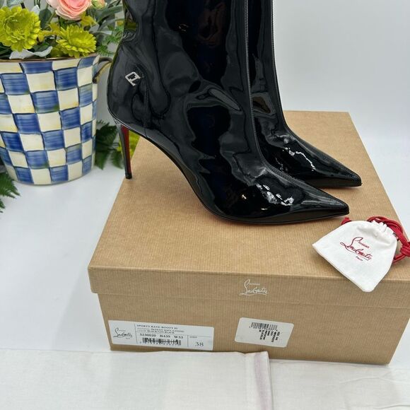 Women’s Christian Louboutin sporty Kate  85 booty size 38 made in Italy - Picture 9 of 11